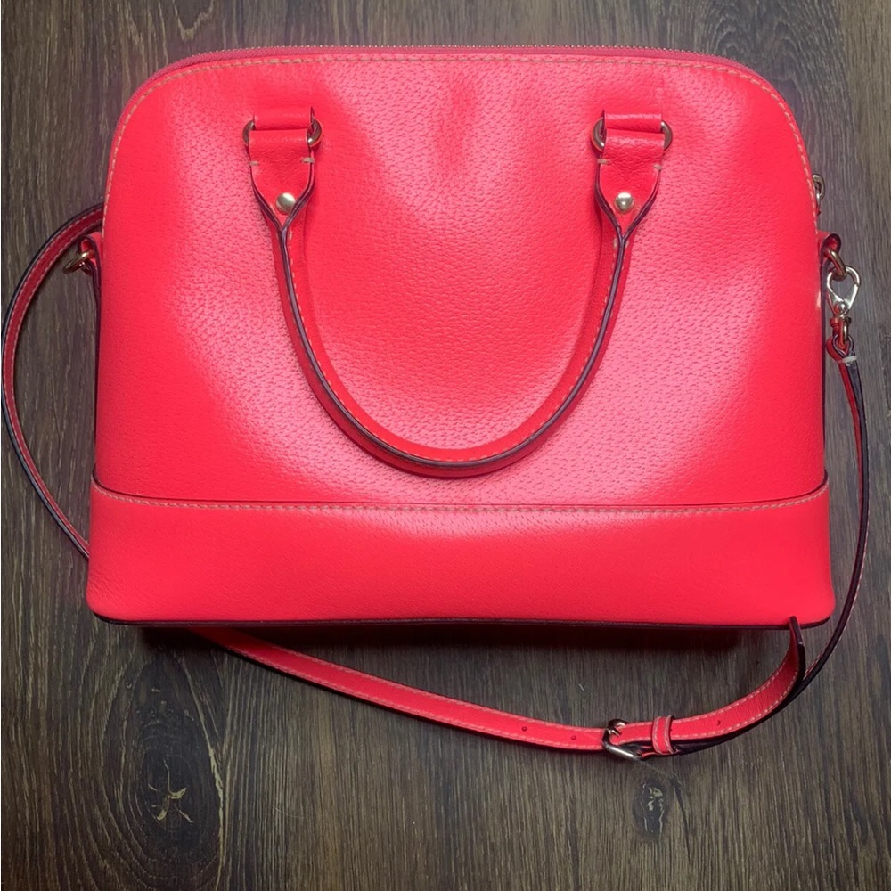 KATE SPADE NEW YORK  Hot Pink Leather Wellesley Rachelle Shoulder Purse Bag